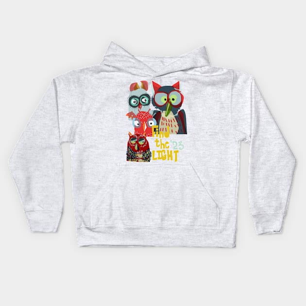 Come into the Light 2 Kids Hoodie by bestree